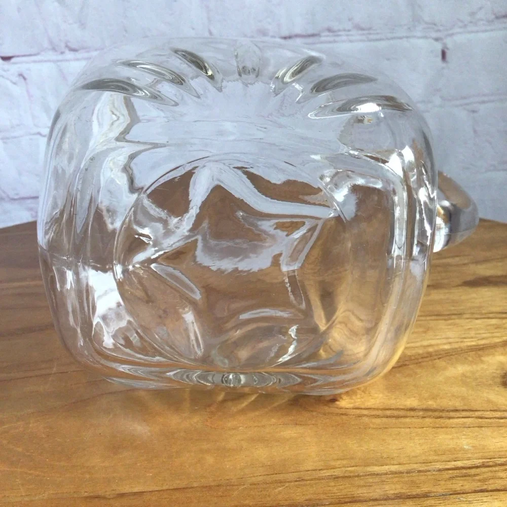 Vintage 1950’s Federal Glass Starburst Clear Glass Pitcher